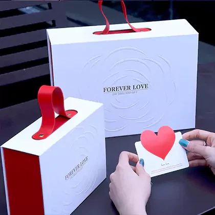 Premium pappírskafla gjafakassa umbúðir